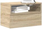 vidaXL Noptiera de perete, stejar sonoma, 45x26x28, 5 cm GartenMobel Dekor (858600)