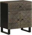 vidaXL Noptiera, negru, 50x33x60 cm, lemn masiv de mango GartenMobel Dekor (4017695)