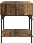 vidaXL Noptiera 2 pcs Lemn vechi 40 x 40 x 50 cm Lemn compozit GartenMobel Dekor (881813)