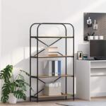 vidaXL Raft pentru carti stejar artizanal 80 x 30 x 146 cm GartenMobel Dekor (879844) Biblioteca