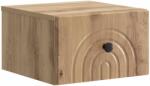 vidaXL Dulap de noapte suspendat, stejar artizanal, 33 x 34, 5 x 20 cm (898103)