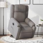 vidaXL Fotoliu electric rabatabil cu ridicare, gri taupe, textil GartenMobel Dekor (3205234)