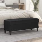 vidaXL Banca, negru, 100x35x41 cm, piele ecologica GartenMobel Dekor (349415)