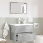 vidaXL Set de mobilier pentru baie Gri din beton Lemn compozit GartenMobel Dekor (876035)
