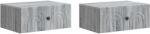 vidaXL Set 2 noptiere suspendate gri Sonoma cu sertar, 49 x 34, 5 x 20 cm (898118)