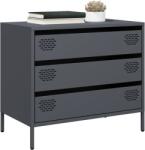 vidaXL Dulap, antracit, 68x39x58, 5 cm, otel laminat la rece GartenMobel Dekor (851294) Comoda
