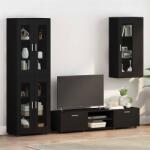 vidaXL Cabinet suspendat cu raft Negru 55 x 29 x 100 cm Lemn compozit GartenMobel Dekor (880222)