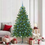 vidaXL Brad de Craciun cu 300 LED cu suport Verde 180 cm PE GartenMobel Dekor (3396338)