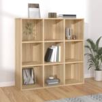 vidaXL Biblioteca, stejar Sonoma, 98x29x97, 5 cm, lemn prelucrat GartenMobel Dekor (801128) Biblioteca