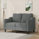 vidaXL Canapea cu 2 locuri, gri închis, 120 cm, material textil GartenMobel Dekor (359352) Canapea