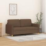 vidaXL Canapea cu 2 locuri, maro, 140 cm, material textil GartenMobel Dekor (359481) Canapea
