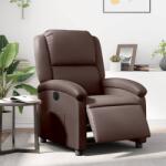 vidaXL Fotoliu rabatabil electric, maro, piele ecologica GartenMobel Dekor (3204214)