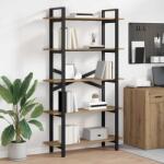 vidaXL Raft pentru carti Stejar Artizanal 100 x 33, 5 x 178 cm GartenMobel Dekor (883939) Biblioteca