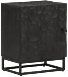 vidaXL Noptiera, neagra, 40x30x50 cm, lemn masiv de mango si fier GartenMobel Dekor (372004)