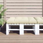 vidaXL Perna pentru paleti, crem, 120x80x12 cm, material textil GartenMobel Dekor (360515)