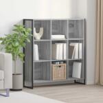 vidaXL Dulap pentru carti Gri Sonoma 99.5 x 30 x 108.5 cm GartenMobel Dekor (886525) Biblioteca