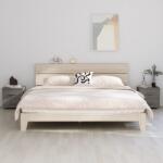 vidaXL Noptiere HAMAR, 2 buc, gri deschis, 40x35x44, 5 cm, lemn masiv GartenMobel Dekor (340411)