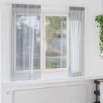 vidaXL Cortina din Voile 2 pcs Gri închis 175 x 140 cm Poliester GartenMobel Dekor (4108028)
