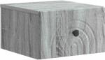 vidaXL Noptiera suspendata gri Sonoma cu sertar, 33 x 34, 5 x 20 cm (898097)