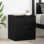 vidaXL Set 2 noptiere cu sertar, stejar negru, 45x39x50 cm, vidaXL (880509)
