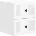 vidaXL Noptiera suspendata alba lucioasa cu 4 sertare, 33x34, 5x40 cm (897963)