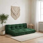 vidaXL Perna pentru canapea pe palet 2 pcs Verde 120 x 80 x 38 cm GartenMobel Dekor (4019090)