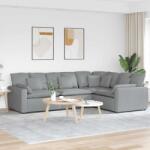 vidaXL Canapea modulara cu perne, gri deschis, textil GartenMobel Dekor (3321147) Canapea