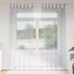 vidaXL Cortina din Voile 2 pcs Gri închis 260 x 140 cm Poliester GartenMobel Dekor (4108056)
