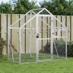 vidaXL Voliera de pasari, argintiu, 179x100x185 cm, aluminiu GartenMobel Dekor (152258)