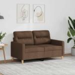 vidaXL Canapea cu 2 locuri, maro, 120 cm, material textil GartenMobel Dekor (359230) Canapea