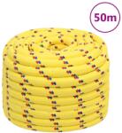 vidaXL Franghie de barca, galben, 20 mm, 50 m, polipropilena GartenMobel Dekor (152633)