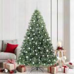 vidaXL Brad de Craciun artificial cu 300 LED Verde 210 cm PE si PVC GartenMobel Dekor (3397864)