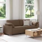 vidaXL Sofa cu 3 locuri Maro 220 cm tesatura GartenMobel Dekor (4105241) Canapea