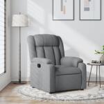 vidaXL Fotoliu rabatabil, gri deschis, material textil GartenMobel Dekor (373574)