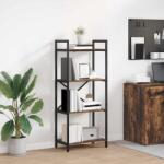 vidaXL Raft pentru carti Stejar fumuriu 56 x 34 x 133, 5 cm GartenMobel Dekor (883870) Biblioteca