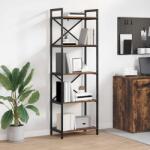 vidaXL Raft pentru carti Stejar fumuriu 56 x 34 x 171 cm Lemn compozit GartenMobel Dekor (883864) Biblioteca
