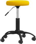 vidaXL Scaun de bucatarie, galben mustar, catifea GartenMobel Dekor (3085734)