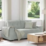 vidaXL Canapea loveseat gri deschis 180x77x82 cm catifea GartenMobel Dekor (4105122) Canapea