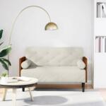 vidaXL Canapea loveseat cu perne de sustinere crem 110 cm catifea GartenMobel Dekor (4100605) Canapea