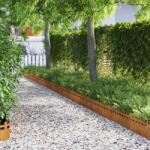 vidaXL Borduri pentru gazon 10 pcs Ruginit 103 x 0, 05 x 22 cm GartenMobel Dekor (874804)