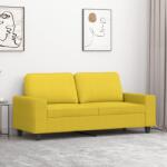 vidaXL Canapea cu 2 locuri, galben deschis, 140 cm, material textil GartenMobel Dekor (359396) Canapea