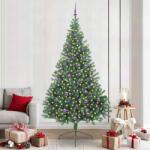 vidaXL Pom de Craciun artificial pre-iluminat Verde 240 cm PVC GartenMobel Dekor (3397043)