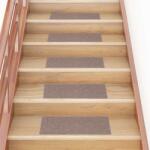 vidaXL Covorase pentru scari autoadezive, 30 buc. , 60x25 cm, maro deschis, dreptunghiulare GartenMobel Dekor (3365703) Covor