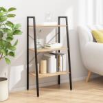 vidaXL Raft cu 3 niveluri, maro deschis / negru, 56x35x108 cm GartenMobel Dekor (336361) Biblioteca