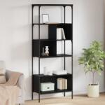 vidaXL Biblioteca Stejar Negru 76 x 33 x 188, 5 cm Lemn compozit GartenMobel Dekor (882988) Biblioteca