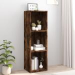 vidaXL Biblioteca/dulap TV stejar afumat, 36x30x114 cm, lemn prelucrat GartenMobel Dekor (826655) Biblioteca