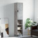 vidaXL Dulap înalt, gri beton, 34, 5x34x180 cm, lemn prelucrat GartenMobel Dekor (3198805) Comoda