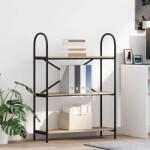 vidaXL Raft pentru carti Stejar sonoma 80 x 30 x 109 cm Lemn compozit GartenMobel Dekor (879900) Biblioteca