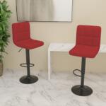 vidaXL Scaune de bar, 2 buc. , rosu vin, material textil GartenMobel Dekor (334290)