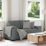 vidaXL Canapea cu 2 locuri, tesatura gri închis, 160x77x82 cm GartenMobel Dekor (4105157) Canapea